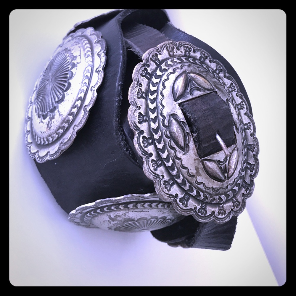 RALPH LAUREN blk leather super heavy Conch…
